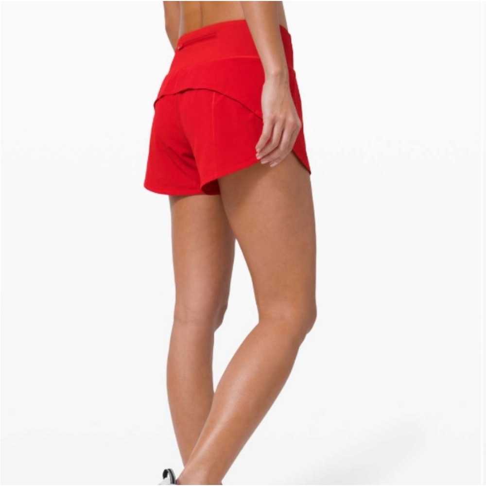 Lululemon Speed Up Mid-Rise Short - 4” Long - Flamenco Red